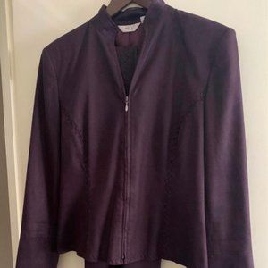 Ladies size 14 plum trouser suit